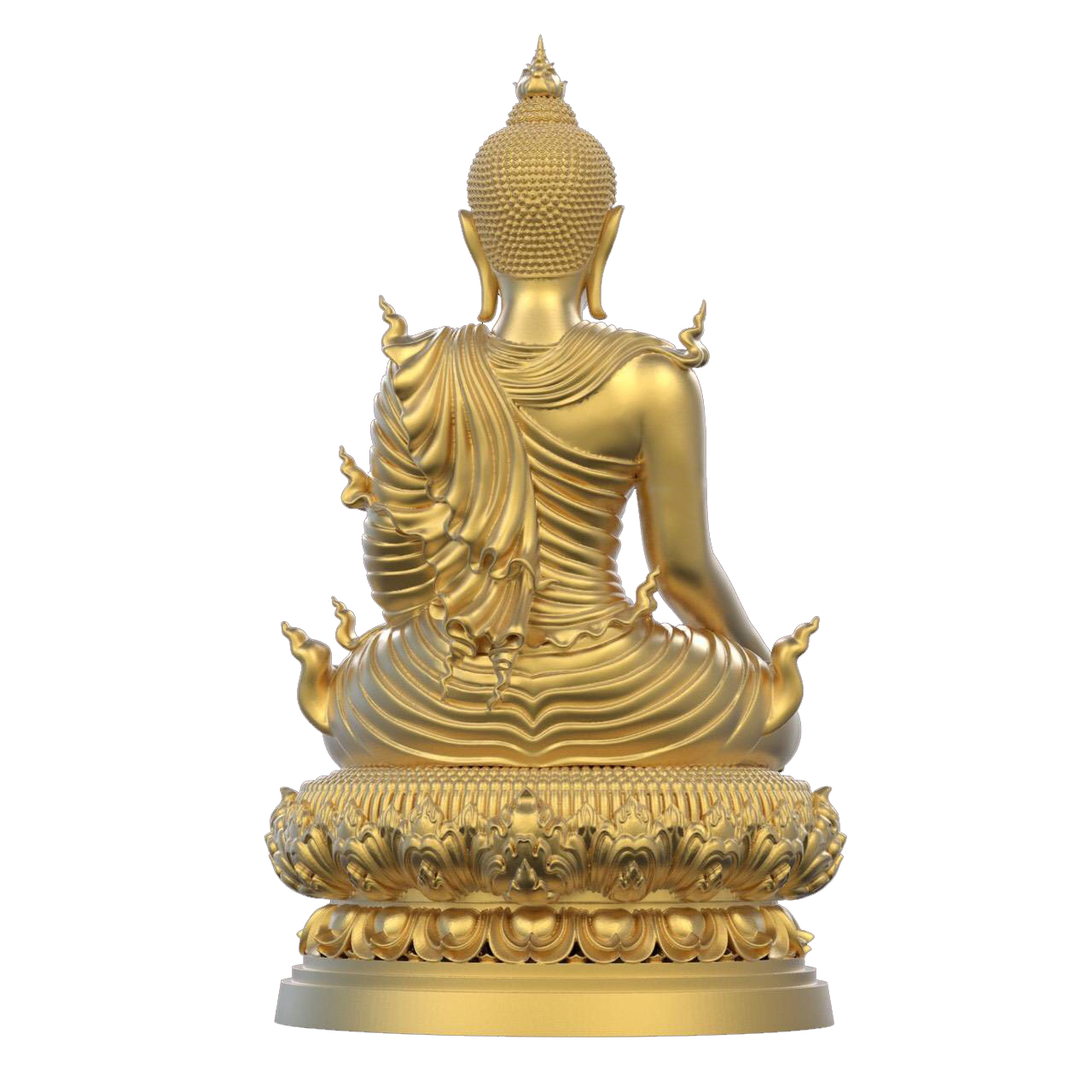 พระบูชาเนื้อโลหะผสมลงรักปิดทอง